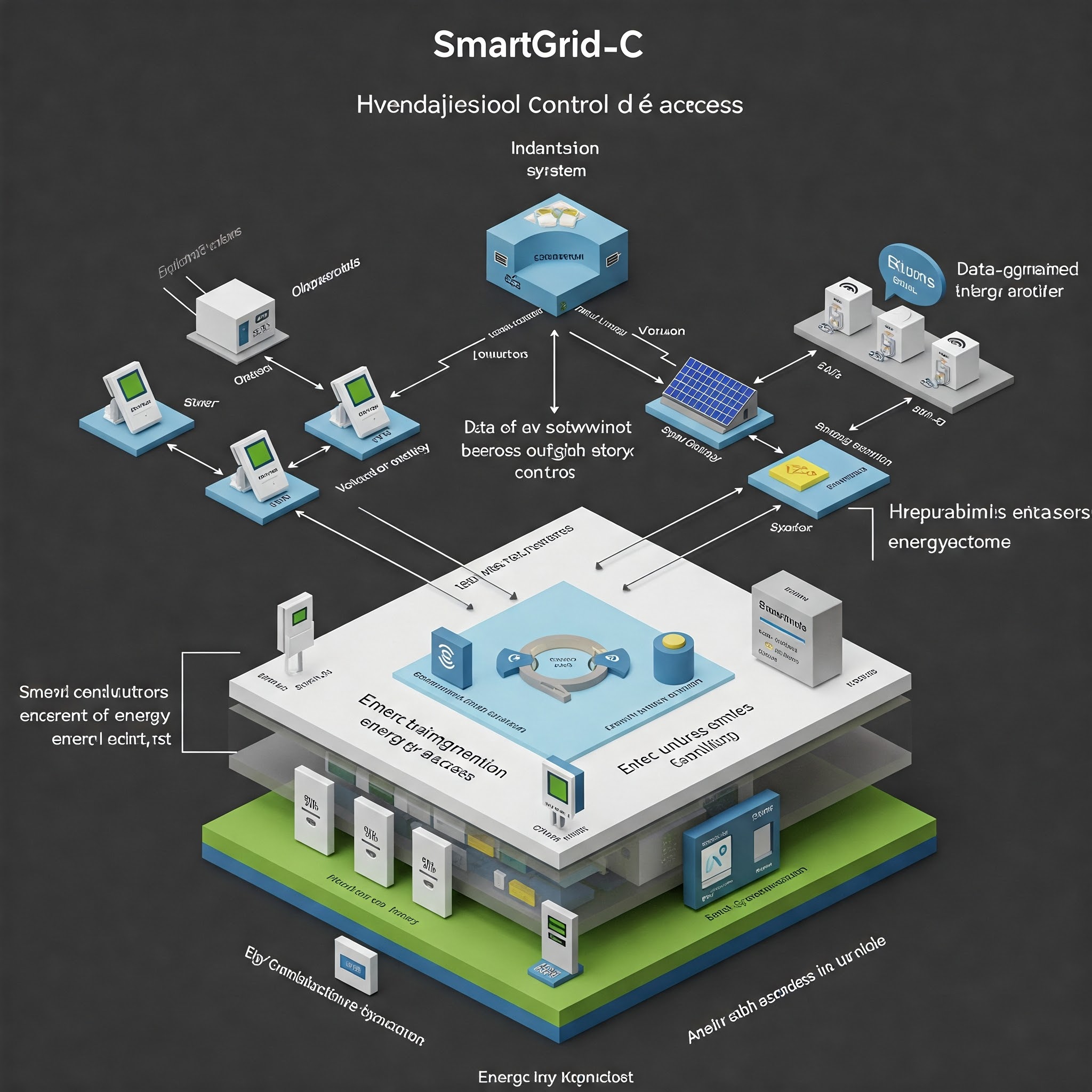 Diagrama conceptual del sistema SmartGrid-C
