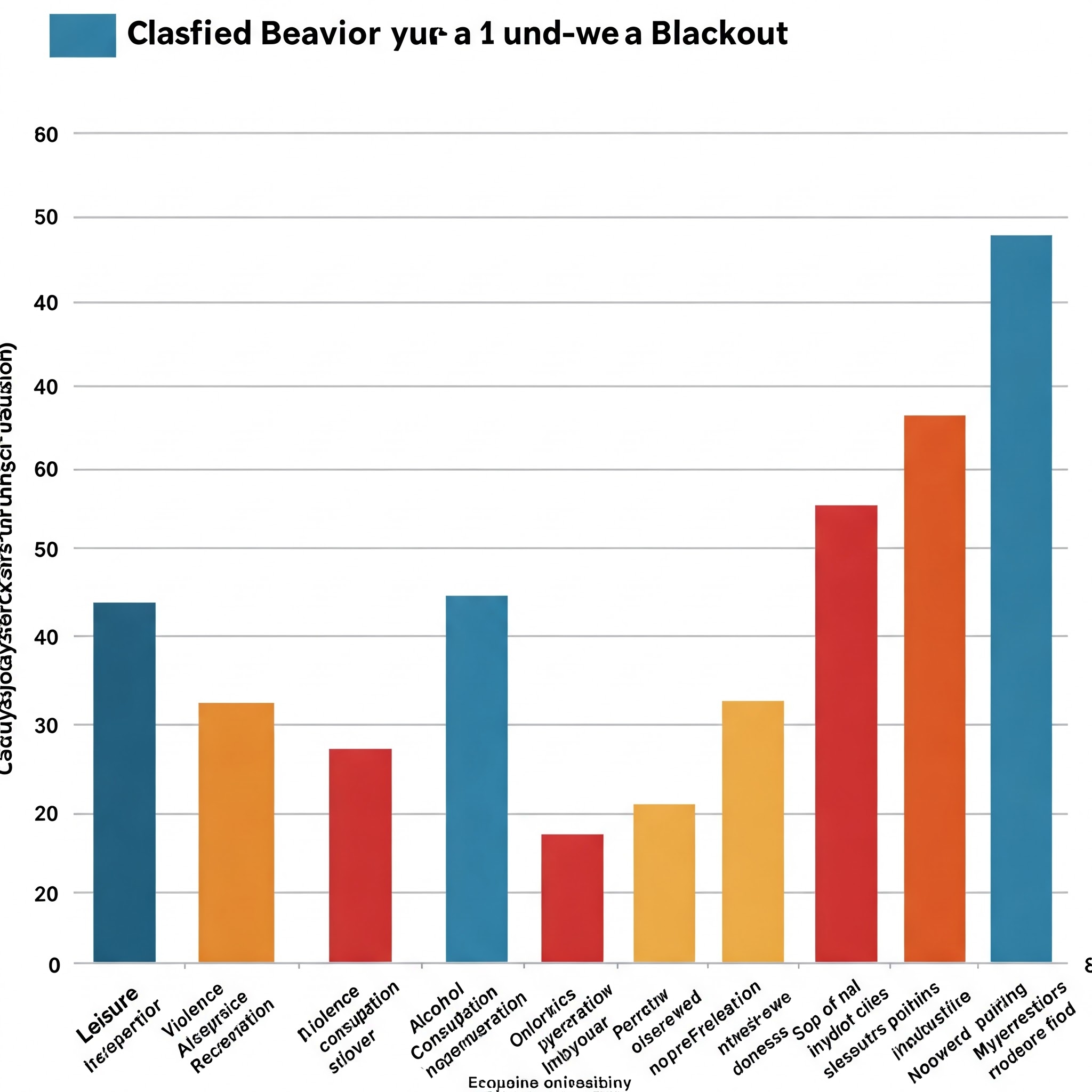 Gráfico de respuesta social durante el apagón