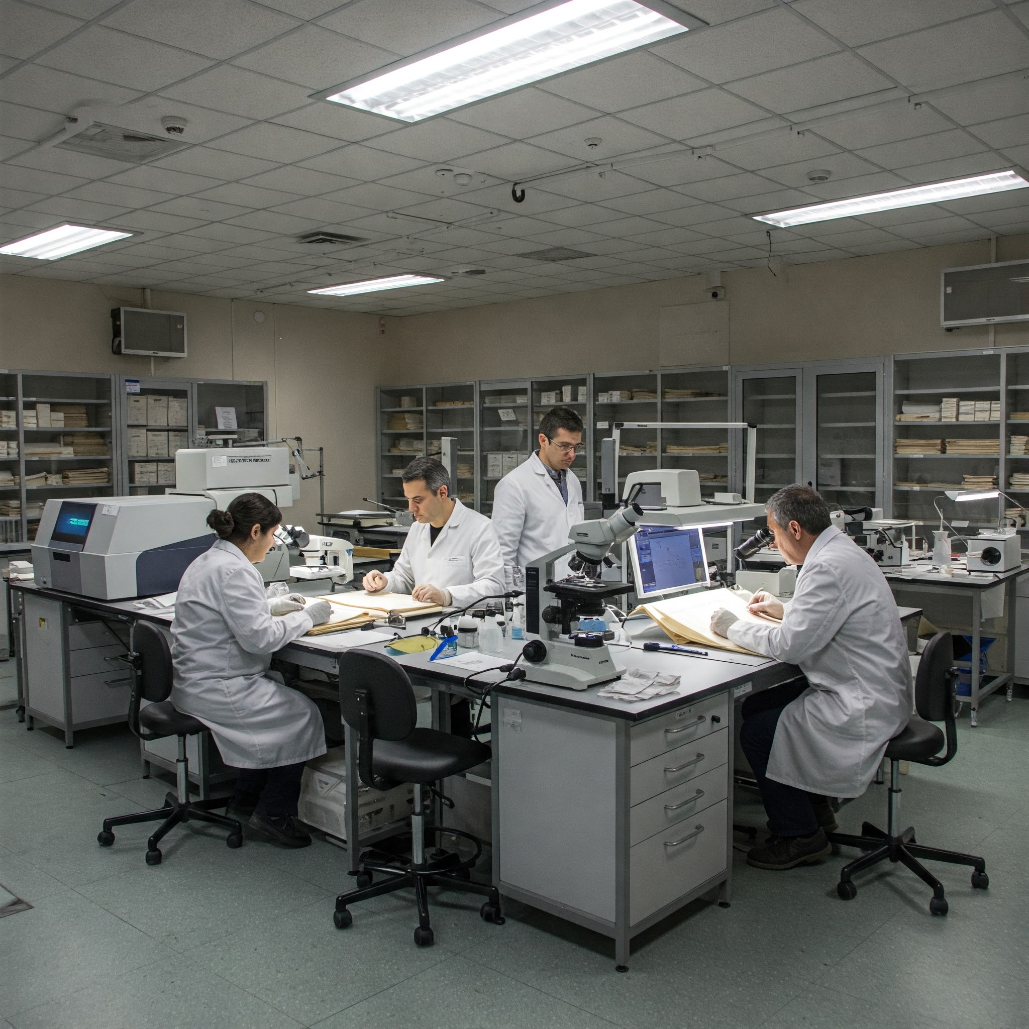 Laboratorio de restauración de manuscritos del Vaticano