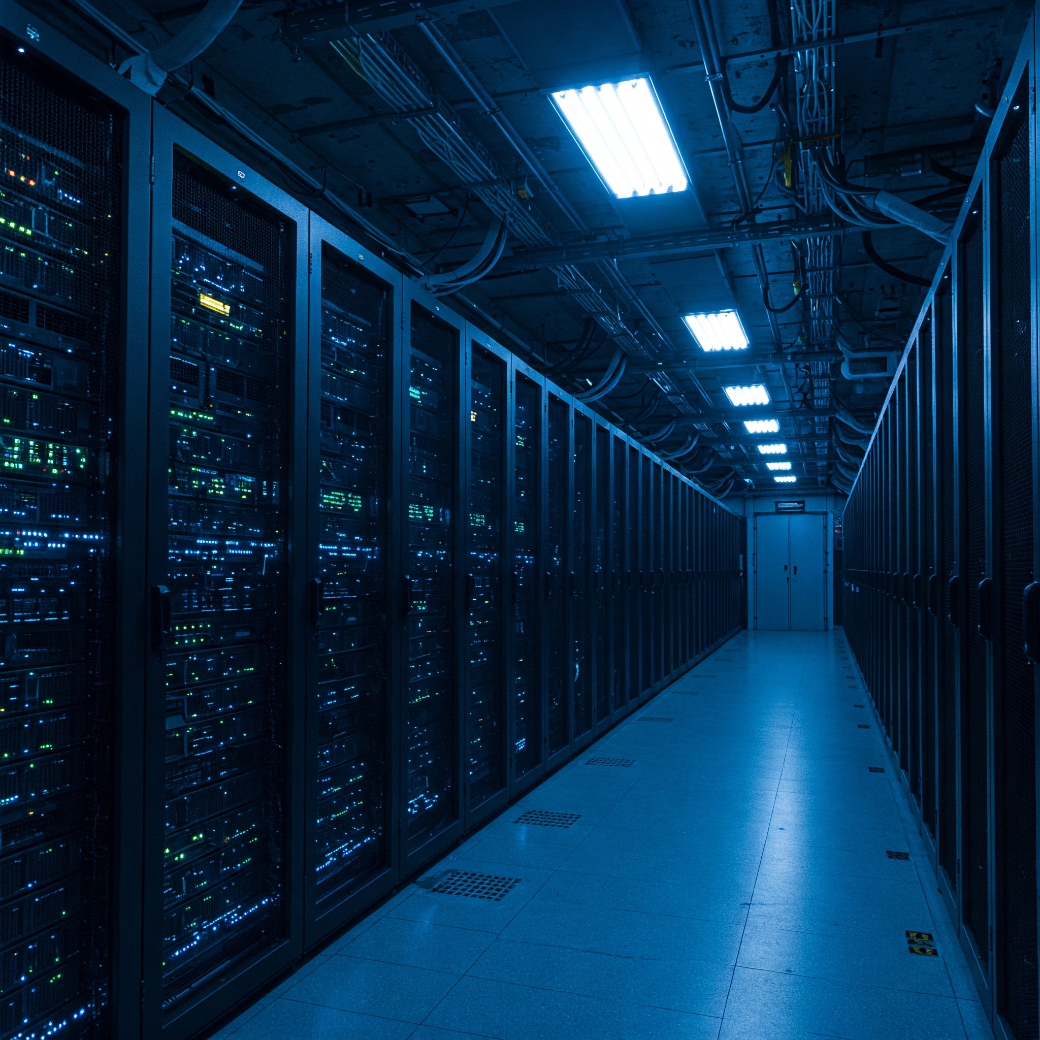 Sala de servidores blockchain subterránea en el Vaticano